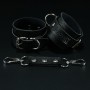 Erobee Fantazi Kelepçe | BDSM Cuff Vegan Deri Origin Serisi - Siyah 