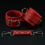 Erobee BDSM Cuff | Bondage Kelepçe Vegan Deri Origin Serisi - Kırmızı 