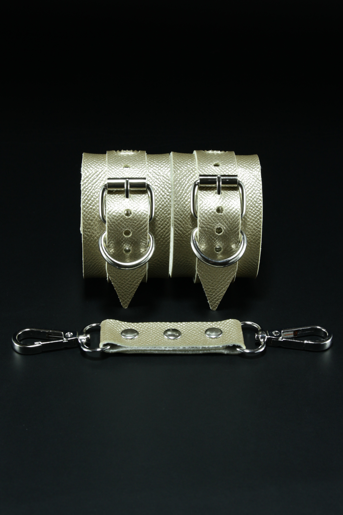 Erobee Bondage Kelepçe | BDSM Cuff Vegan Deri Origin Serisi -Gold 