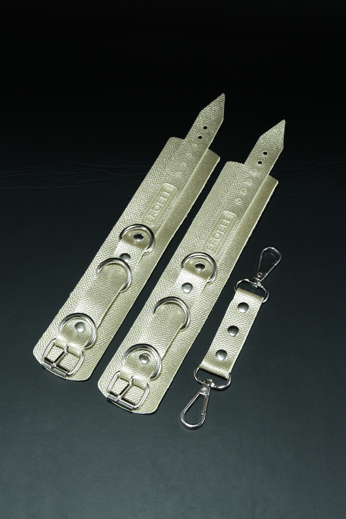Erobee Bondage Kelepçe | BDSM Cuff Vegan Deri Origin Serisi -Gold 