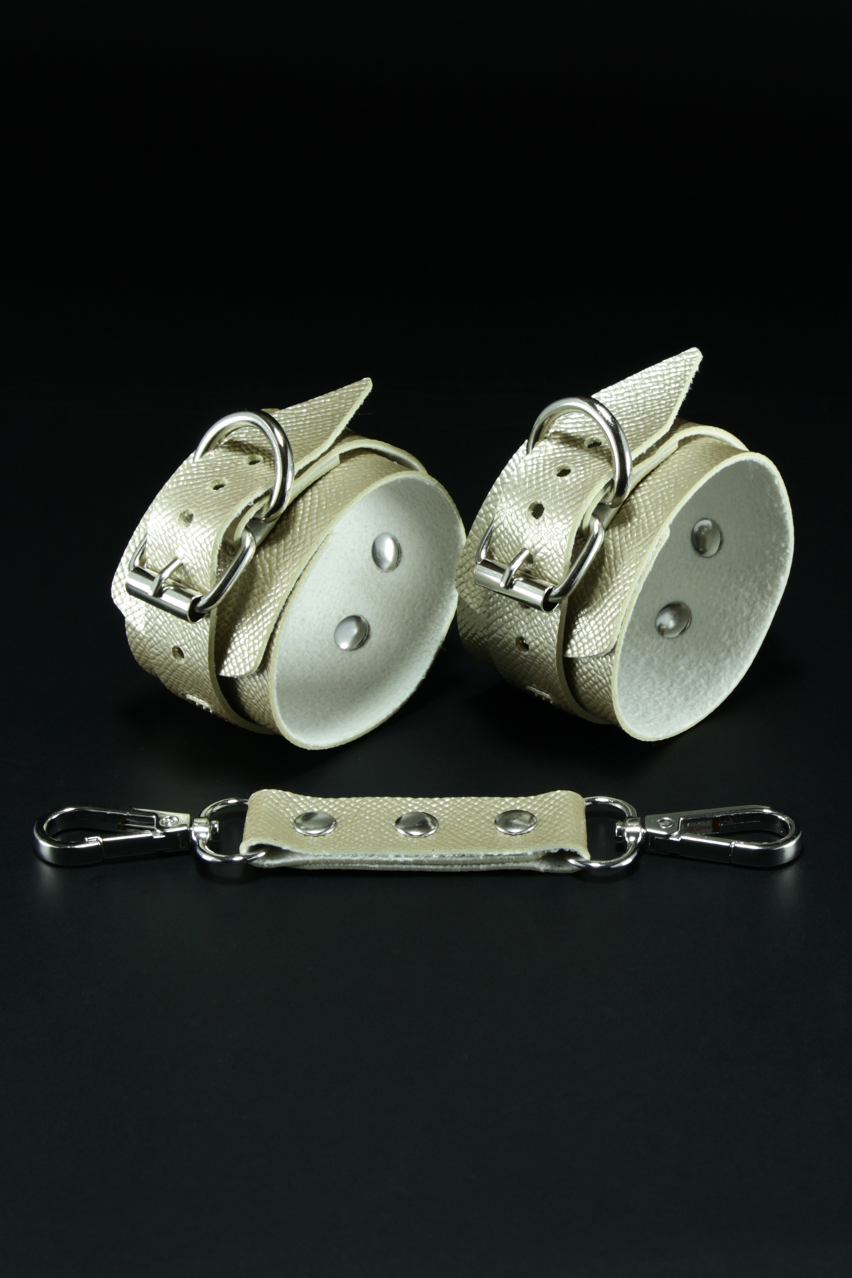 Erobee Bondage Kelepçe | BDSM Cuff Vegan Deri Origin Serisi -Gold 