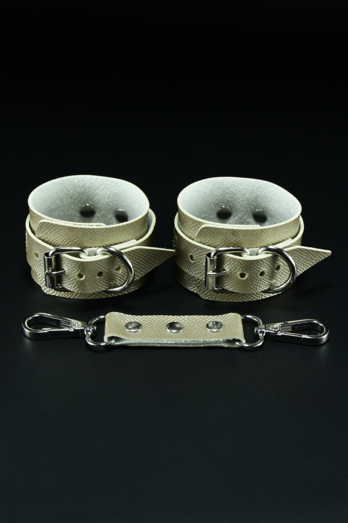Erobee Bondage Kelepçe | BDSM Cuff Vegan Deri Origin Serisi -Gold 