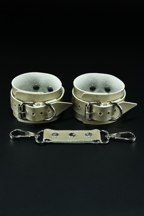 Erobee Bondage Kelepçe | BDSM Cuff Vegan Deri Origin Serisi -Gold 