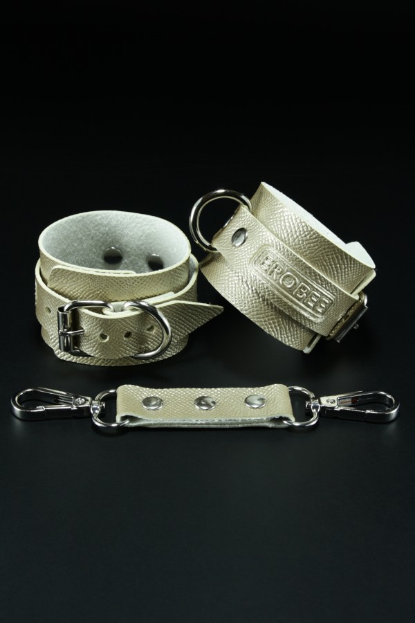 Erobee Bondage Kelepçe | BDSM Cuff Vegan Deri Origin Serisi -Gold 