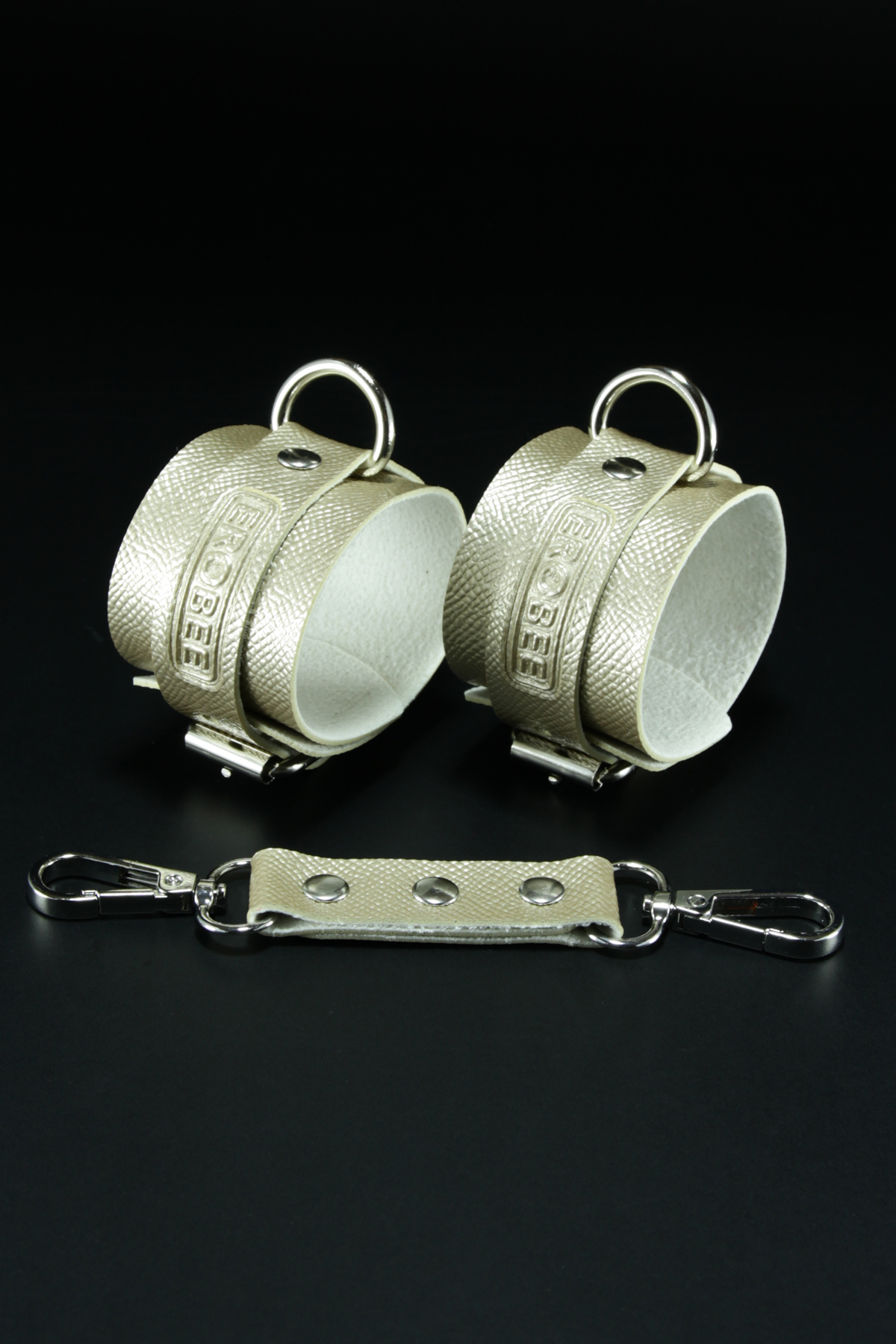 Erobee Bondage Kelepçe | BDSM Cuff Vegan Deri Origin Serisi -Gold 