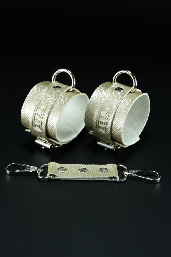 Erobee Bondage Kelepçe | BDSM Cuff Vegan Deri Origin Serisi -Gold 