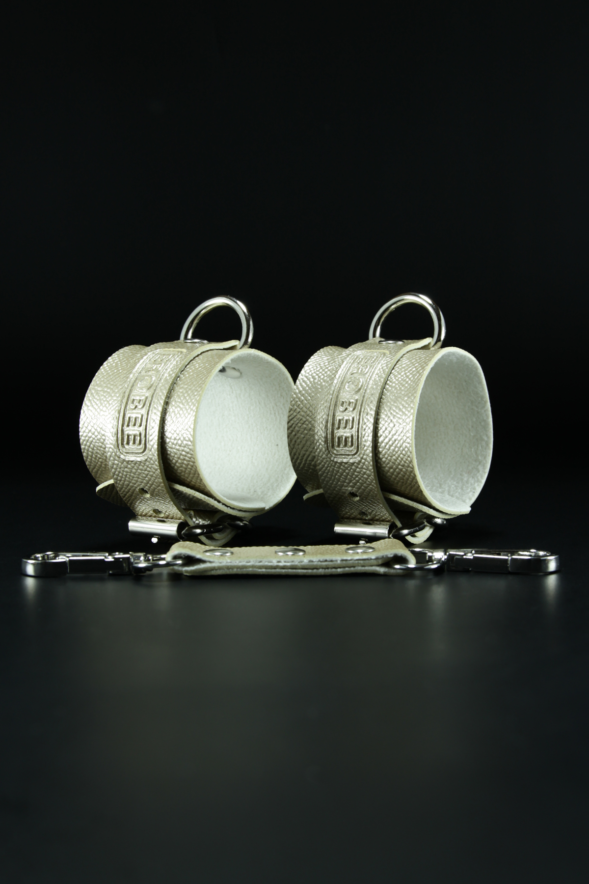 Erobee Bondage Kelepçe | BDSM Cuff Vegan Deri Origin Serisi -Gold 