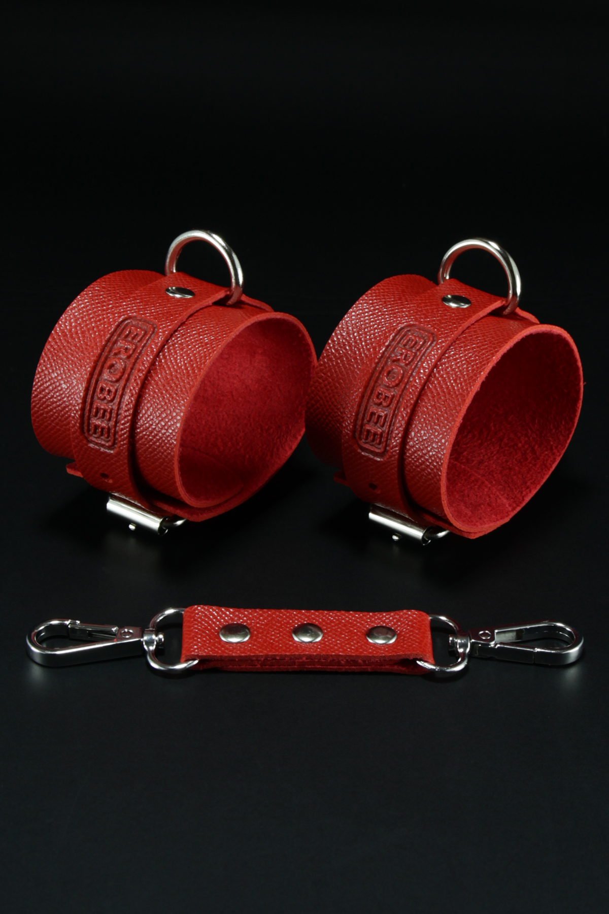 Erobee Fantazi Ayak Kelepçesi | Bondage Cuff Vegan Deri Origin Serisi - Kırmızı 