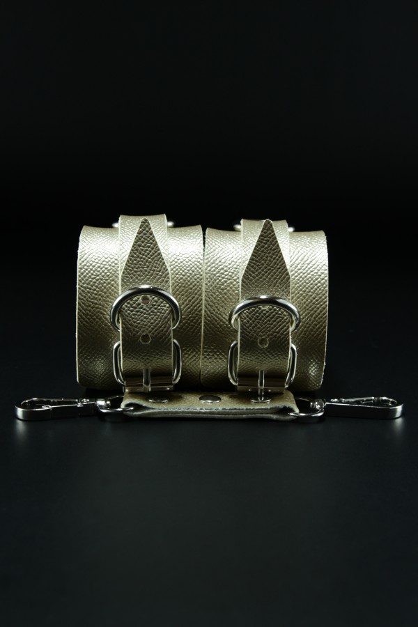 Erobee BDSM Ayak Kelepçesi | Ankle Cuff Premium Vegan Deri Origin Serisi - Gold