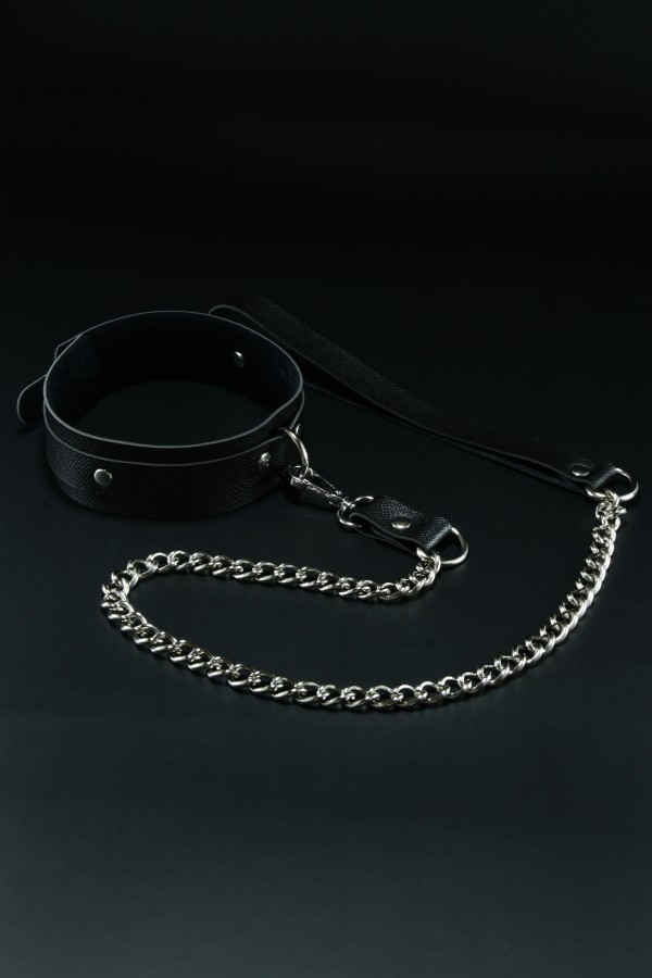 Erobee BDSM Tasma | Choker Premium Vegan Deri Origin Serisi - Siyah