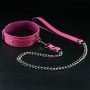 Erobee Fantazi Tasması | Zincirli Choker | Premium Vegan Deri Origin Serisi - Fuşya