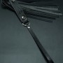Erobee Fantazi Kırbaç | Vajinal Flogger Premium Vegan Deri Origin Serisi - Siyah