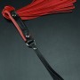 Erobee Vajinal Kırbaç | BDSM Flogger Premium Vegan Deri Origin Serisi - Kırmızı/Siyah