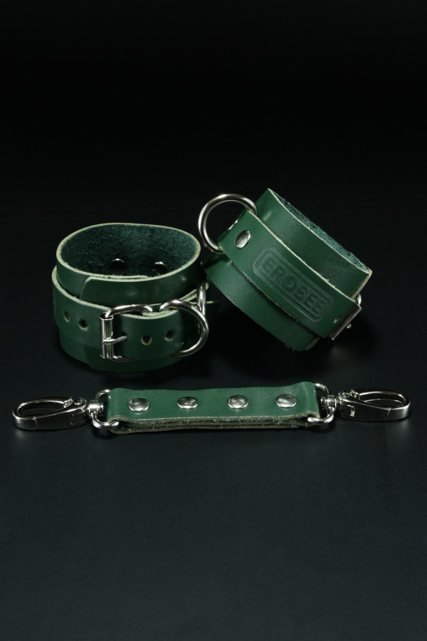 Erobee Hakiki Deri Kelepçe | BDSM Cuff Origin Optima Serisi - Yeşil Erobee Hakiki Deri Kelepçe | BDSM Cuff Origin Optima Serisi - Yeşil