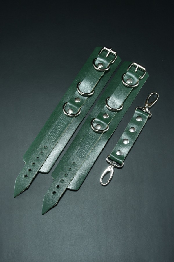 Erobee Hakiki Deri Kelepçe | BDSM Cuff Origin Optima Serisi - Yeşil Erobee Hakiki Deri Kelepçe | BDSM Cuff Origin Optima Serisi - Yeşil