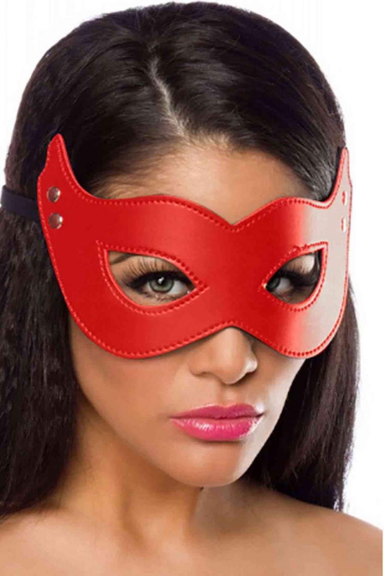 Merry See Kırmızı Deri Maske 8052