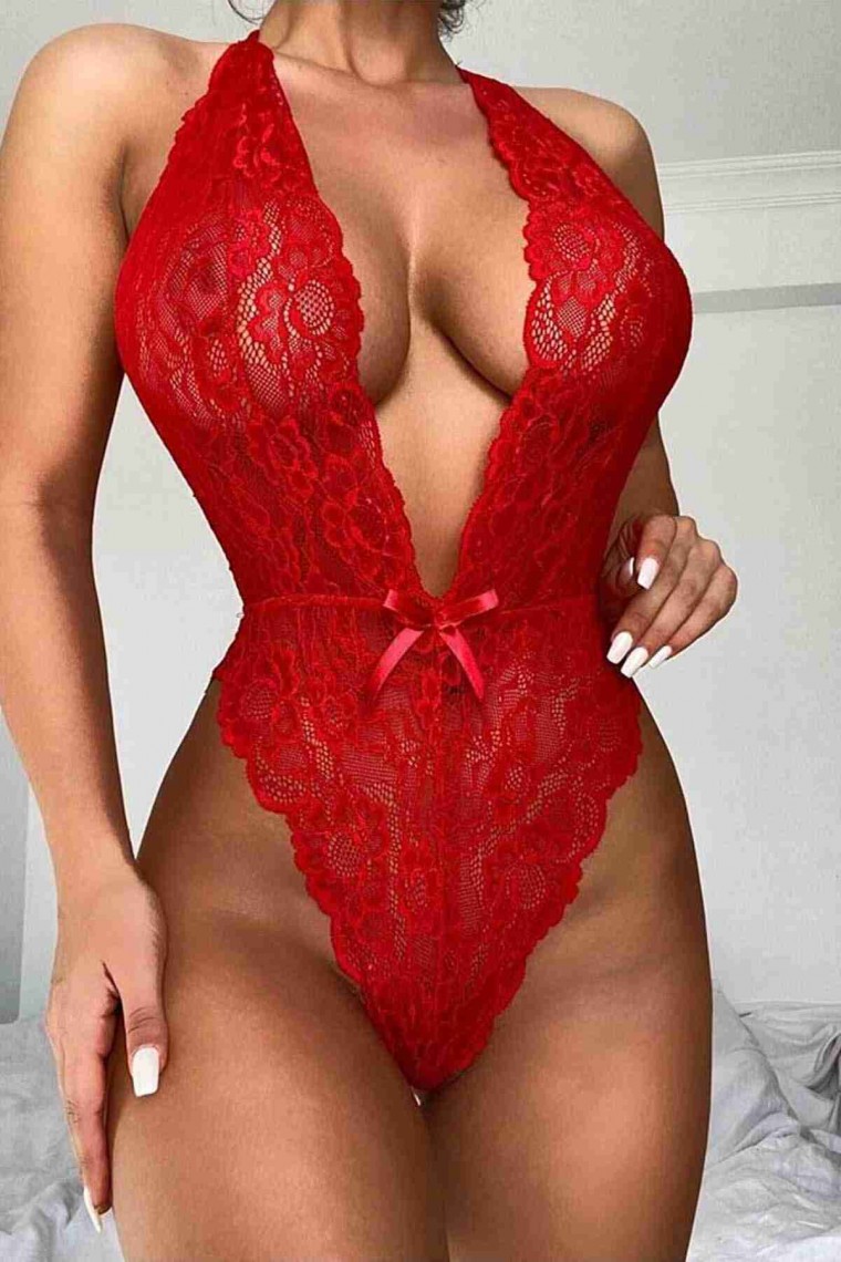 Merry See Seksi Body İç Giyim Kırmızı