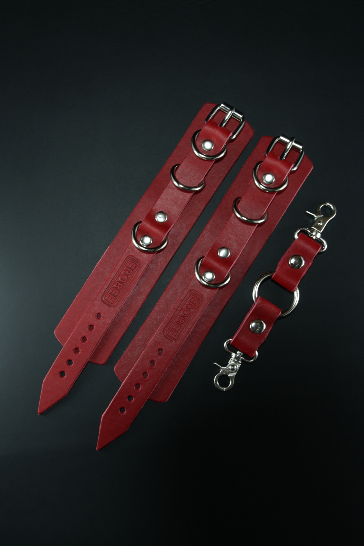 Erobee Hakiki Deri Kelepçe | Profesyonel BDSM Cuff Origin Serisi - Kırmızı Erobee Hakiki Deri Kelepçe | Profesyonel BDSM Cuff Origin Serisi - Kırmızı