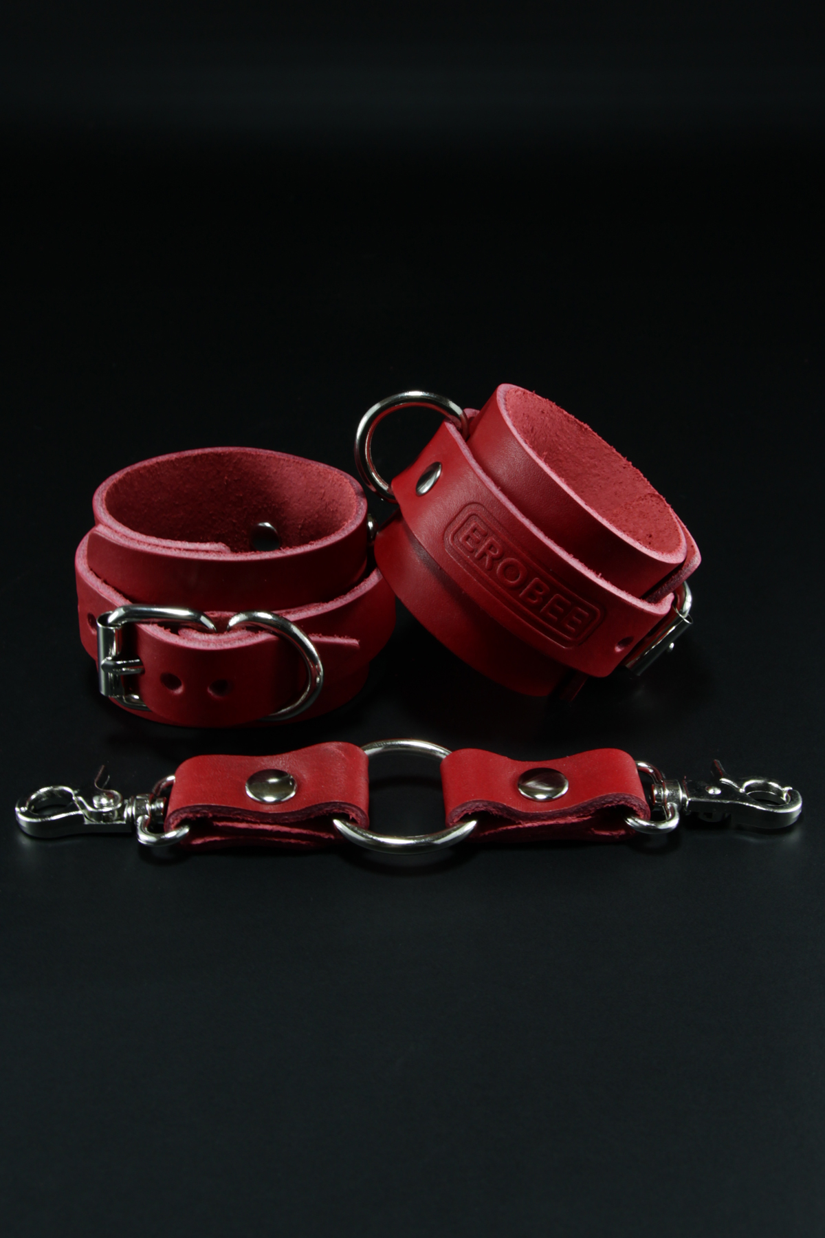Erobee Hakiki Deri Kelepçe | Profesyonel BDSM Cuff Origin Serisi - Kırmızı Erobee Hakiki Deri Kelepçe | Profesyonel BDSM Cuff Origin Serisi - Kırmızı