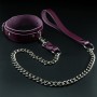 Erobee Hakiki Deri Zincirli Fantazi Tasma | BDSM Choker Origin Serisi - Mor