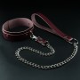Erobee Hakiki Deri Zincirli Fantazi Tasma | BDSM Choker Origin Serisi - Kahverengi
