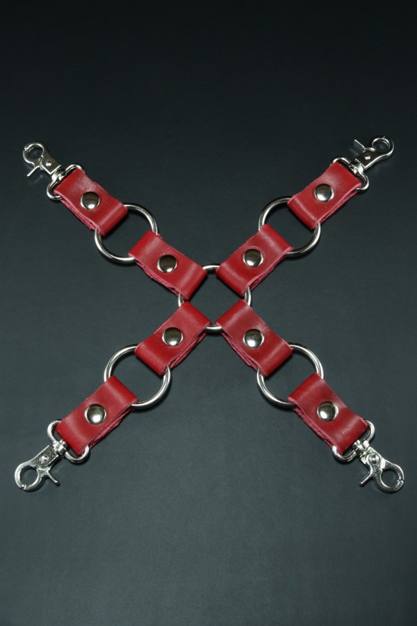 Erobee Hakiki Deri 4 Kollu BDSM Çapraz Bağlantı Aparatı | X Aparat Origin Serisi - Kırmızı Erobee Hakiki Deri 4 Kollu BDSM Çapraz Bağlantı Aparatı | X Aparat Origin Serisi - Kırmızı