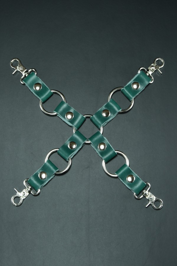 Erobee Hakiki Deri 4 Kollu BDSM Çapraz Bağlantı Aparatı | X Aparat Origin Serisi - Yeşil Erobee Hakiki Deri 4 Kollu BDSM Çapraz Bağlantı Aparatı | X Aparat Origin Serisi - Yeşil