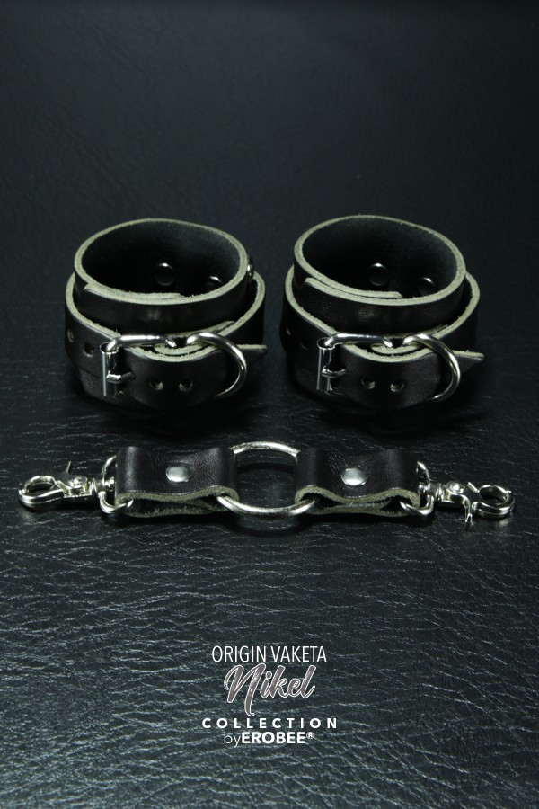 Erobee Vaketa Hakiki Deri Fantazi Kelepçe | Profesyonel BDSM Cuff Origin Serisi - Siyah Erobee Vaketa Hakiki Deri Fantazi Kelepçe | Profesyonel BDSM Cuff Origin Serisi - Siyah