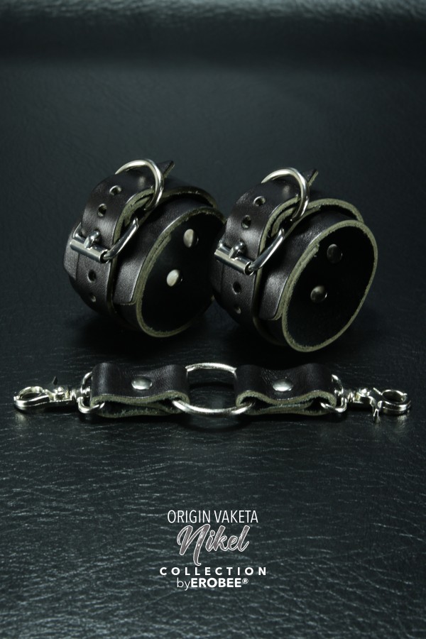 Erobee Vaketa Hakiki Deri Fantazi Kelepçe | Profesyonel BDSM Cuff Origin Serisi - Siyah Erobee Vaketa Hakiki Deri Fantazi Kelepçe | Profesyonel BDSM Cuff Origin Serisi - Siyah