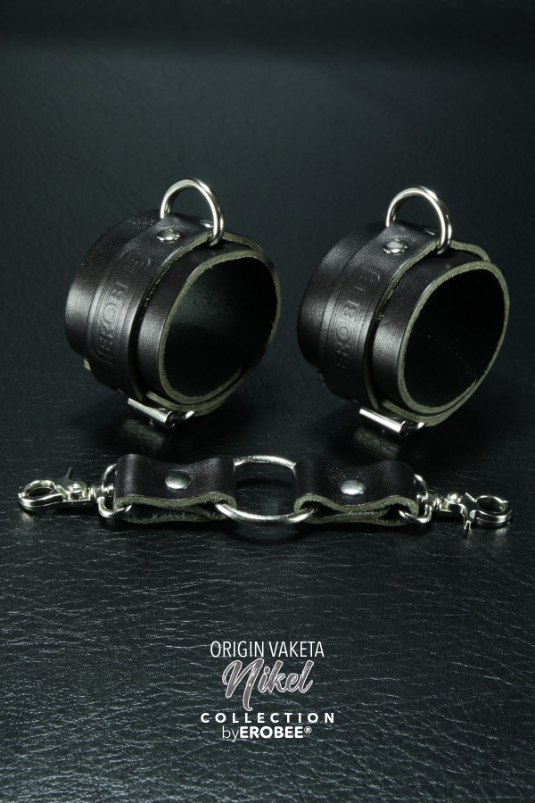 Erobee Vaketa Hakiki Deri Fantazi Kelepçe | Profesyonel BDSM Cuff Origin Serisi - Siyah Erobee Vaketa Hakiki Deri Fantazi Kelepçe | Profesyonel BDSM Cuff Origin Serisi - Siyah