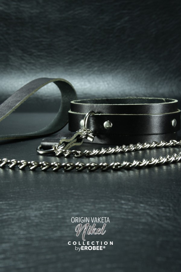 Erobee Vaketa Hakiki Deri Zincirli Fantazi Tasma | BDSM Choker Origin Serisi - Siyah Erobee Vaketa Hakiki Deri Zincirli Fantazi Tasma | BDSM Choker Origin Serisi - Siyah
