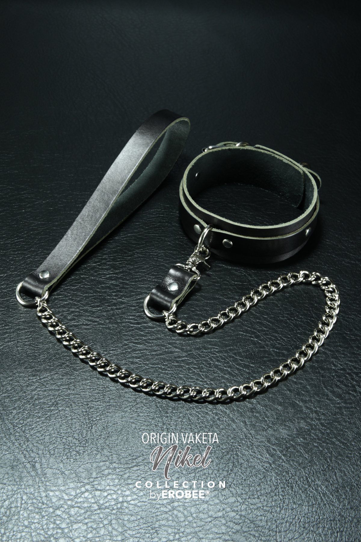 Erobee Vaketa Hakiki Deri Zincirli Fantazi Tasma | BDSM Choker Origin Serisi - Siyah Erobee Vaketa Hakiki Deri Zincirli Fantazi Tasma | BDSM Choker Origin Serisi - Siyah