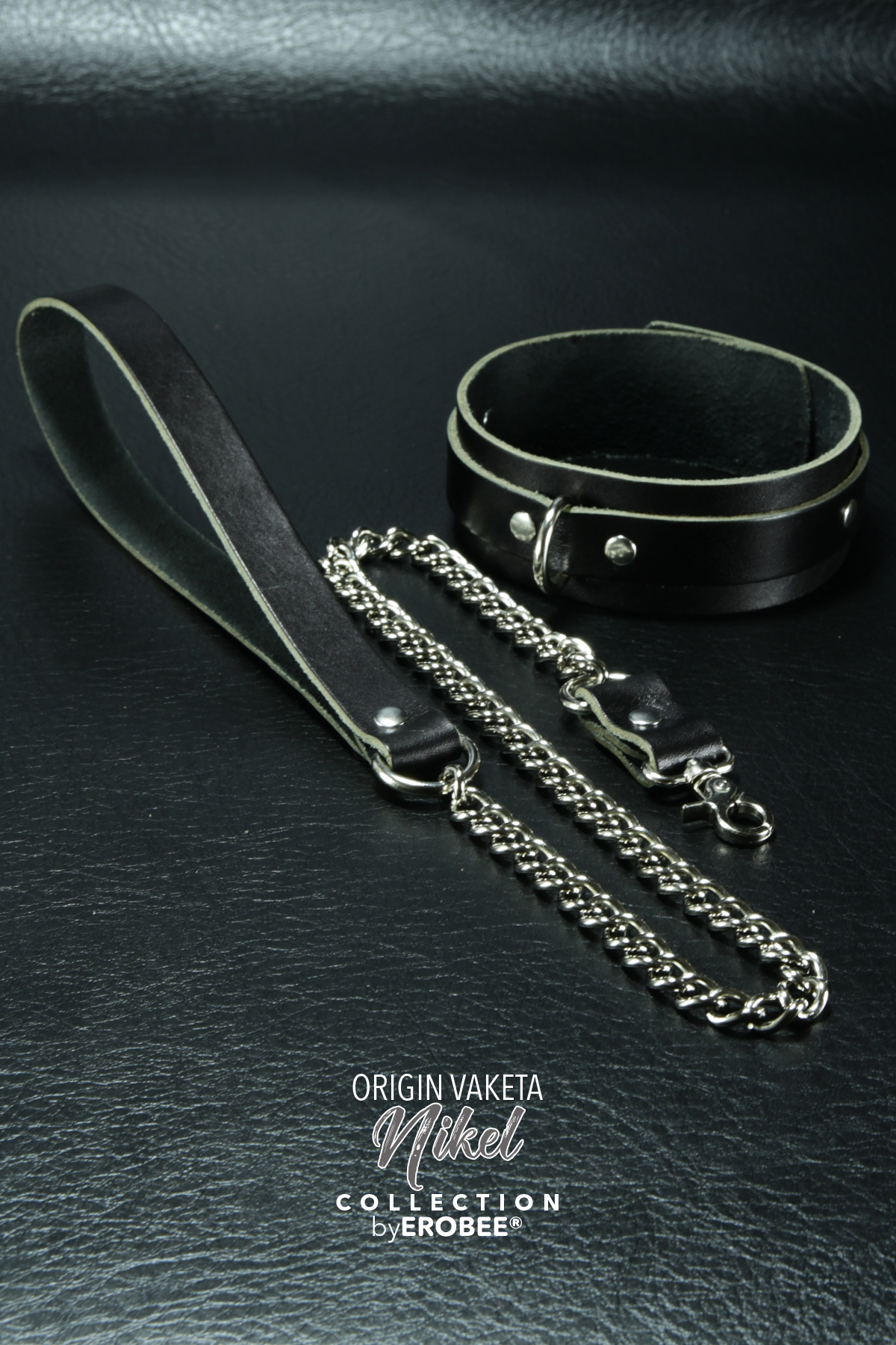 Erobee Vaketa Hakiki Deri Zincirli Fantazi Tasma | BDSM Choker Origin Serisi - Siyah Erobee Vaketa Hakiki Deri Zincirli Fantazi Tasma | BDSM Choker Origin Serisi - Siyah