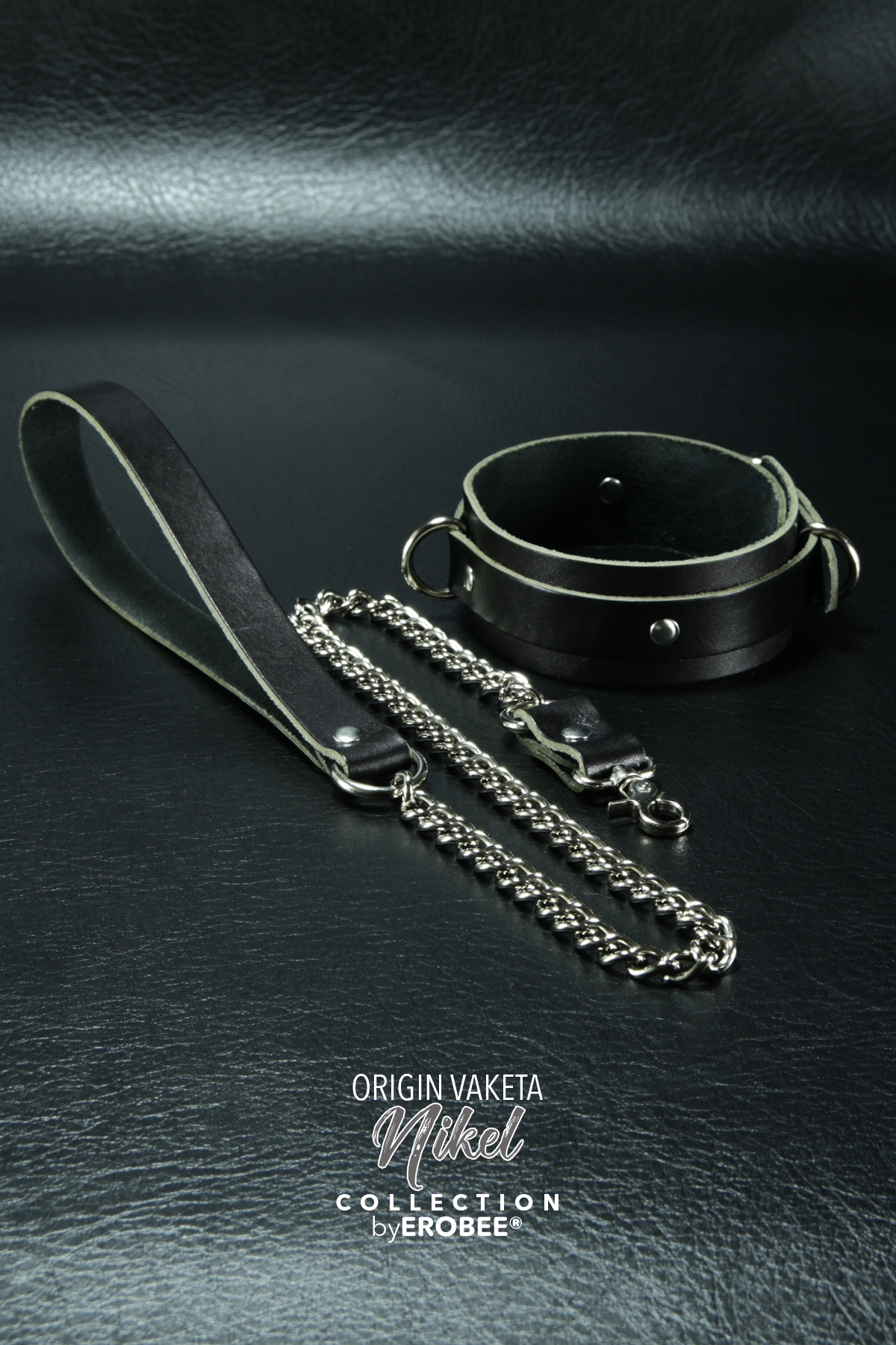 Erobee Vaketa Hakiki Deri Zincirli Fantazi Tasma | BDSM Choker Origin Serisi - Siyah Erobee Vaketa Hakiki Deri Zincirli Fantazi Tasma | BDSM Choker Origin Serisi - Siyah