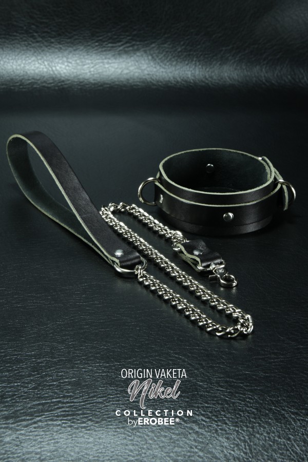 Erobee Vaketa Hakiki Deri Zincirli Fantazi Tasma | BDSM Choker Origin Serisi - Siyah Erobee Vaketa Hakiki Deri Zincirli Fantazi Tasma | BDSM Choker Origin Serisi - Siyah