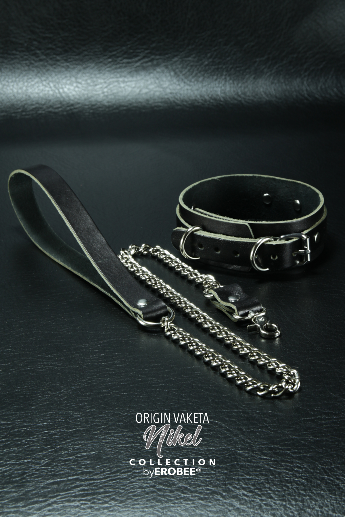 Erobee Vaketa Hakiki Deri Zincirli Fantazi Tasma | BDSM Choker Origin Serisi - Siyah Erobee Vaketa Hakiki Deri Zincirli Fantazi Tasma | BDSM Choker Origin Serisi - Siyah