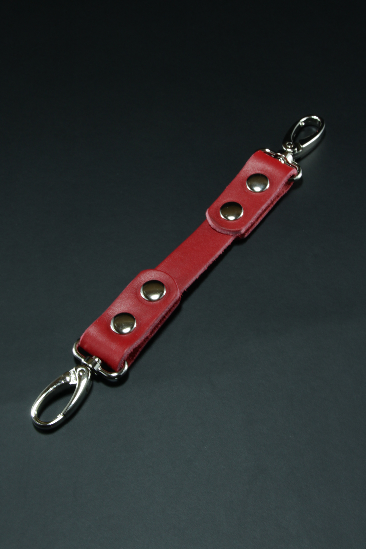 Erobee Hakiki Deri Kelepçe | Özel Tasarım BDSM Cuff Between Serisi - Kırmızı