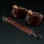 Erobee Hakiki Deri Kelepçe | Özel Tasarım BDSM Cuff Between Serisi - Taba